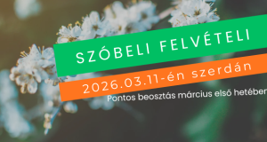 Szóbeli felvételi 2026 információ