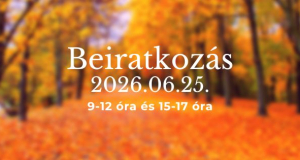 Beiratkozás 2026/2027. tanévre